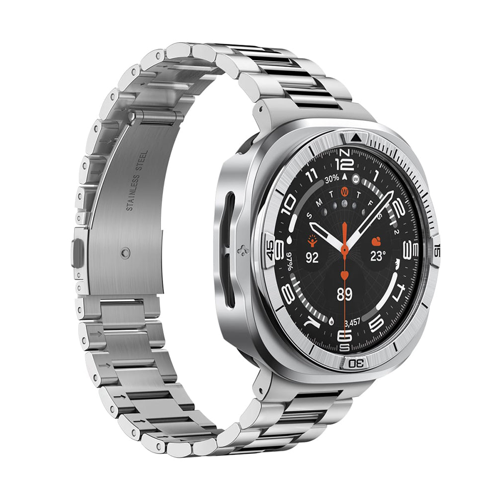 Ramka ochronna Spigen Tune Pro Pilot do Samsung Galaxy Watch Ultra2, srebrna ACS11618
