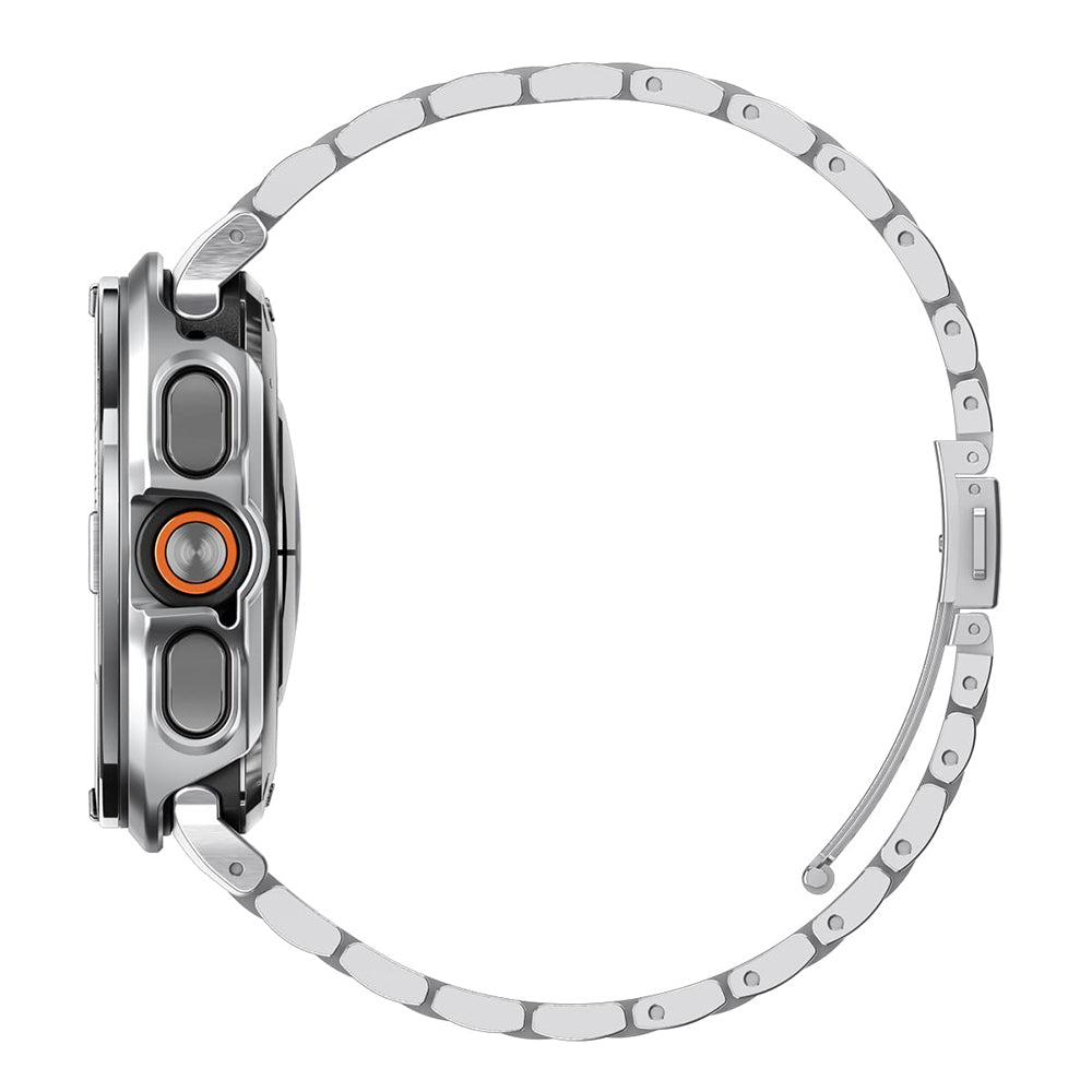 Ramka ochronna Spigen Tune Pro Pilot do Samsung Galaxy Watch Ultra2, srebrna ACS11618