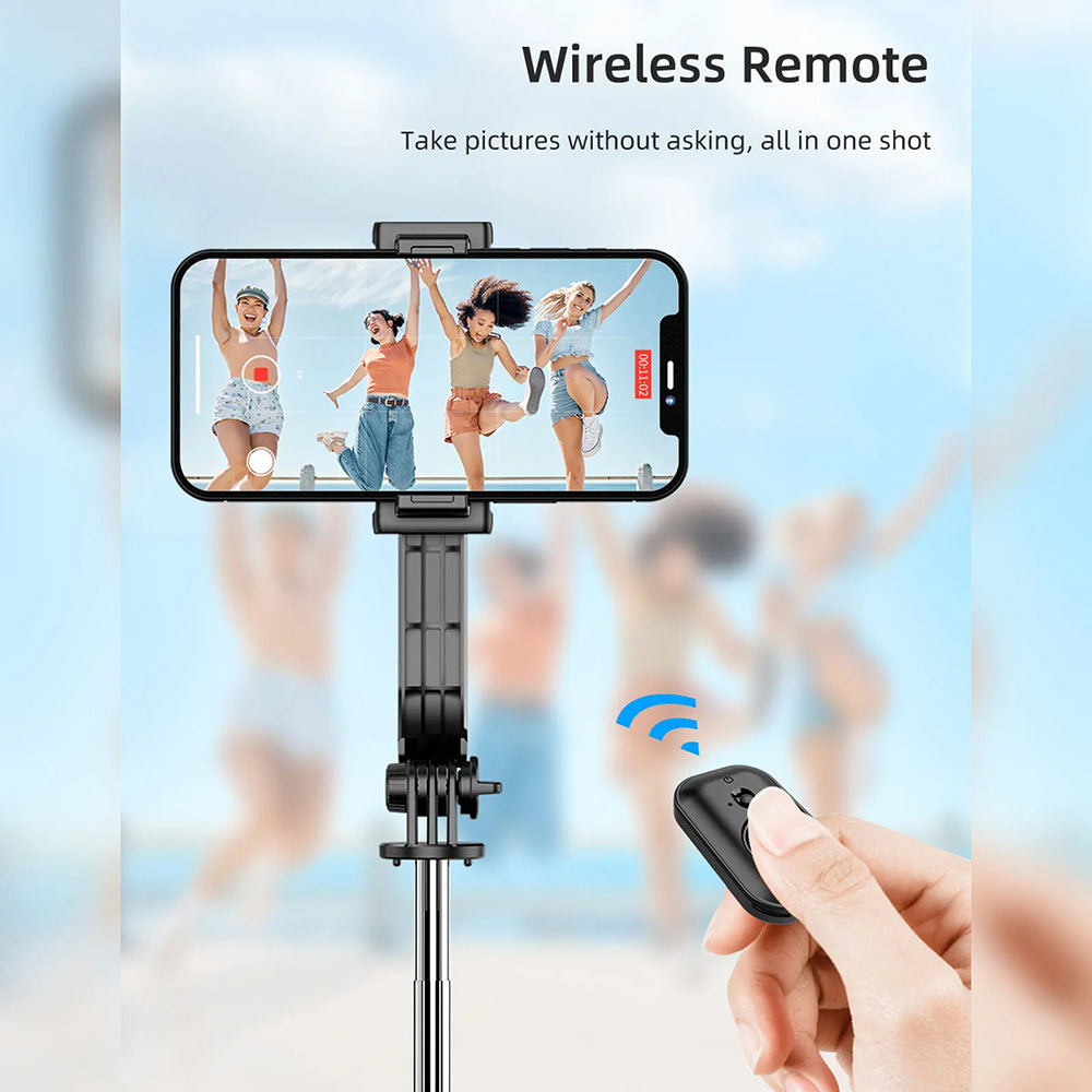 Selfie Stick Bluetooth Techsuit C01, Uniwersalny, Czarny