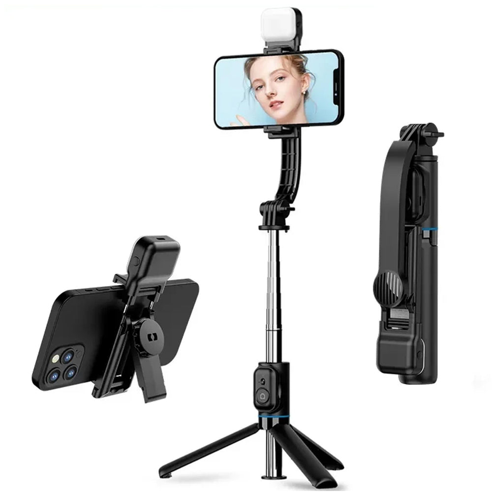 Selfie Stick Bluetooth Techsuit C01s, Uniwersalny, Czarny