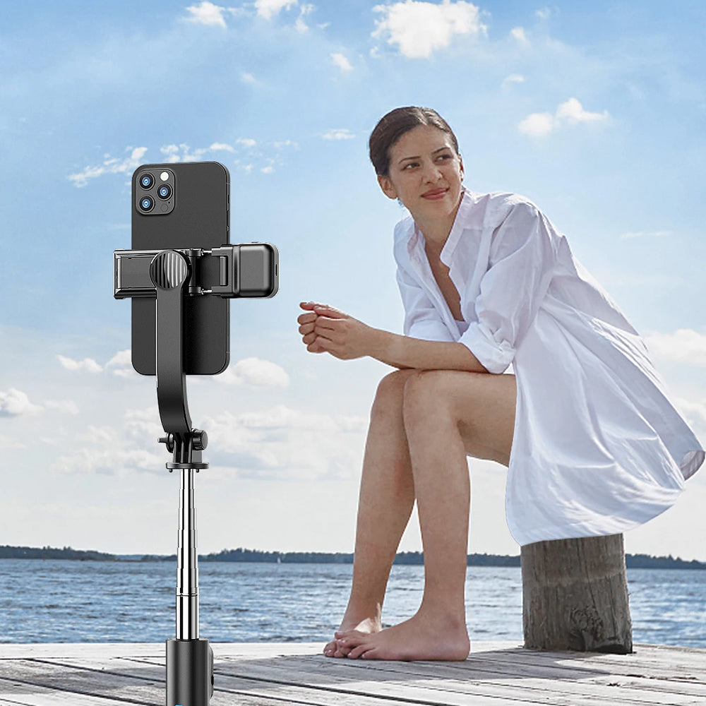 Selfie Stick Bluetooth Techsuit C01s, Uniwersalny, Czarny