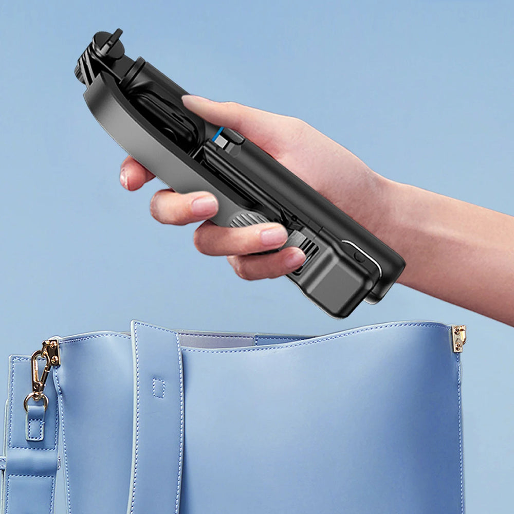 Selfie Stick Bluetooth Techsuit C01s, Uniwersalny, Czarny