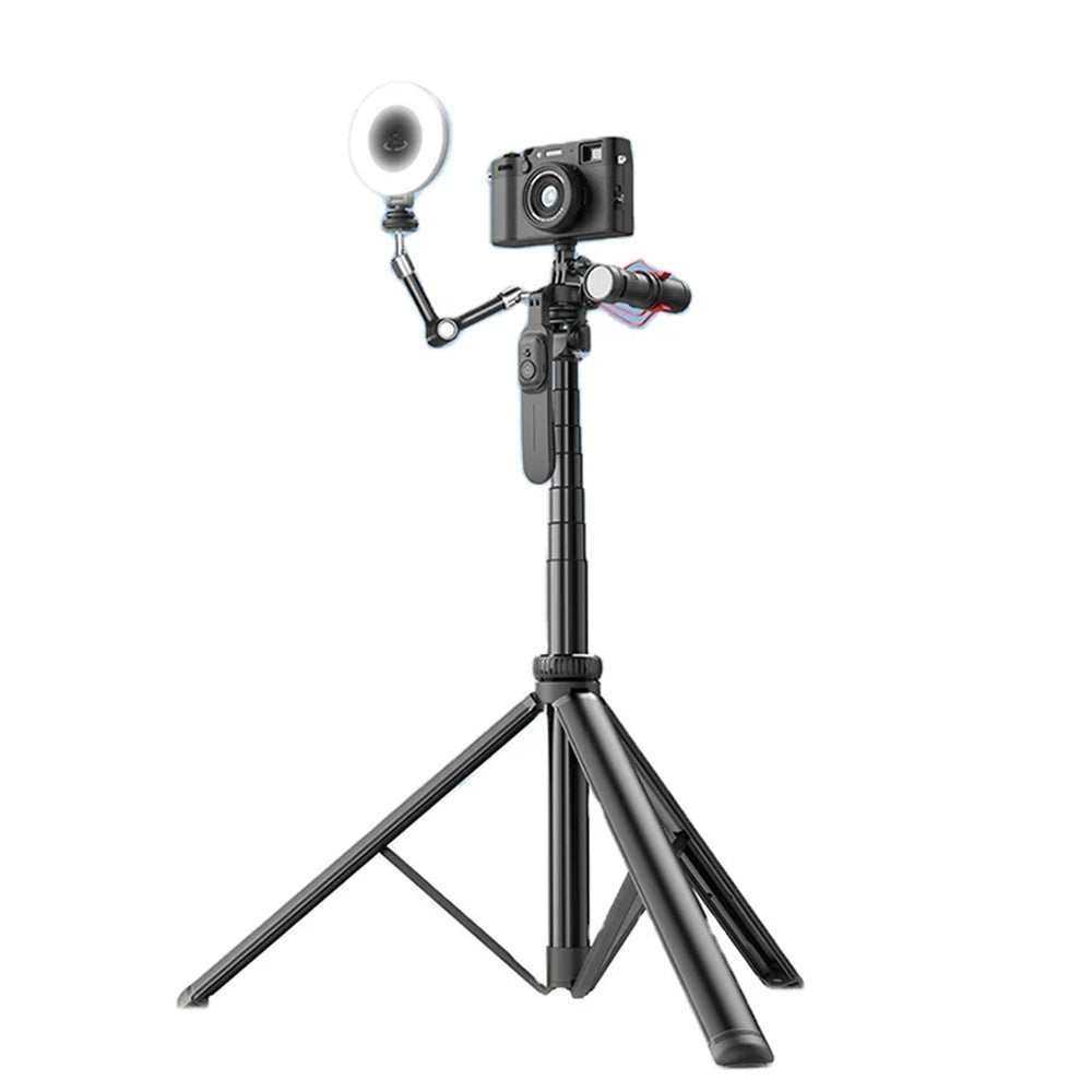 Selfie Stick Bluetooth Techsuit C05, Uniwersalny, Czarny