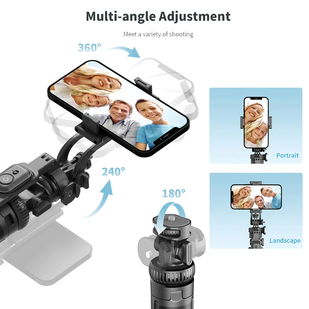 Selfie Stick Bluetooth Techsuit C05, Uniwersalny, Czarny
