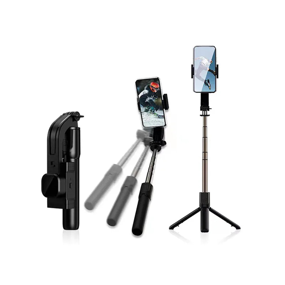 Selfie Stick Bluetooth Techsuit C06, Uniwersalny, Czarny