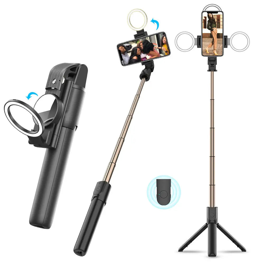 Selfie Stick Bluetooth Techsuit K13, Uniwersalny, Czarny