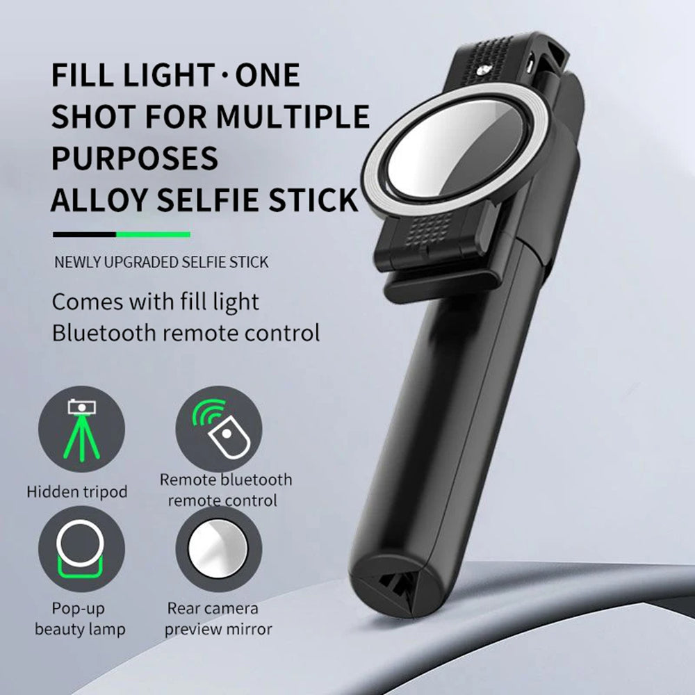 Selfie Stick Bluetooth Techsuit K13, Uniwersalny, Czarny