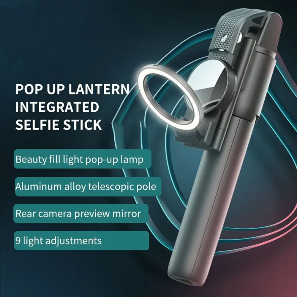 Selfie Stick Bluetooth Techsuit K13, Uniwersalny, Czarny