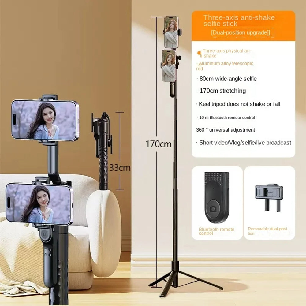 Selfie Stick Bluetooth Techsuit K28, Uniwersalny, Czarny