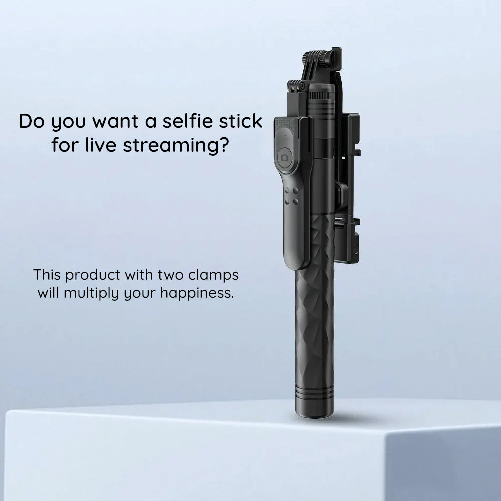 Selfie Stick Bluetooth Techsuit K28, Uniwersalny, Czarny