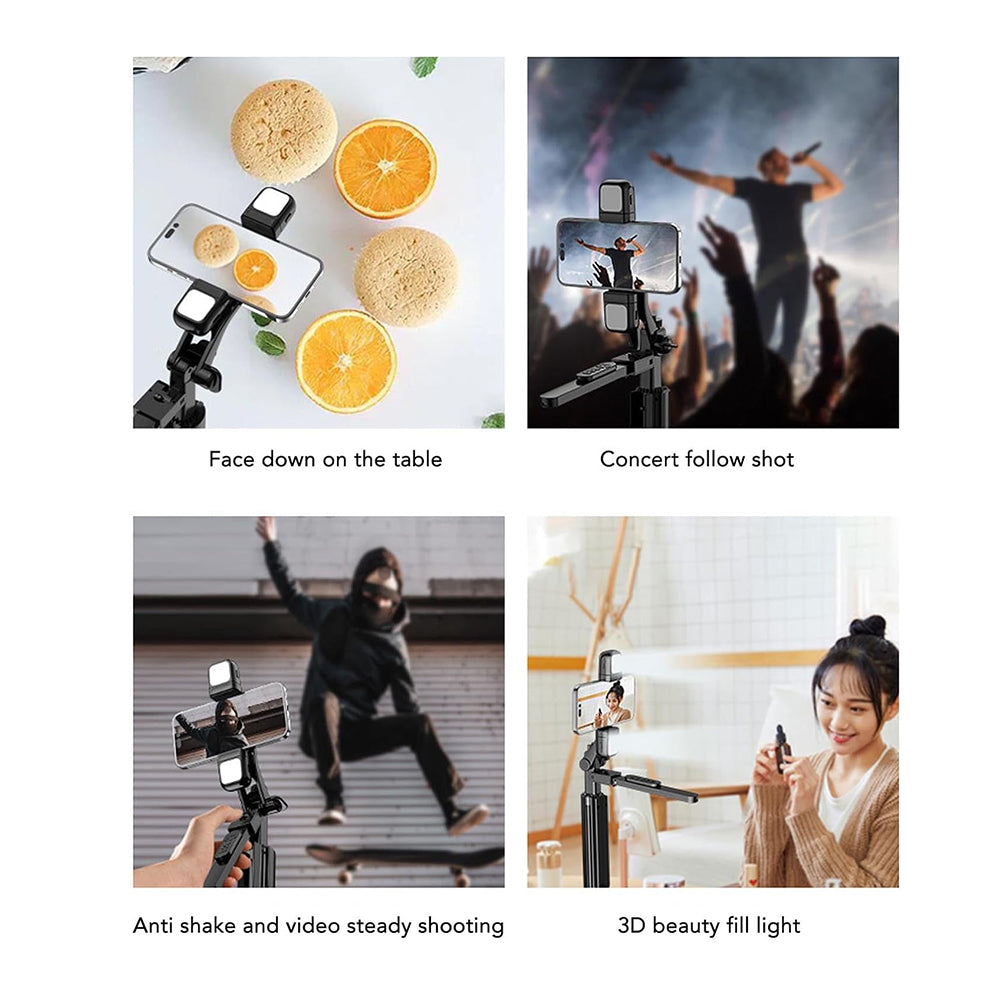 Selfie Stick Bluetooth Techsuit K30S, Uniwersalny, Czarny