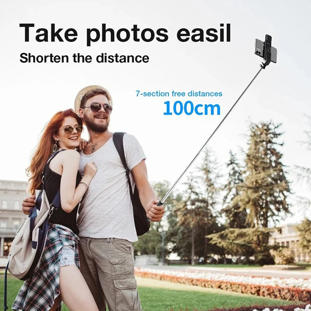 Selfie Stick Bluetooth Techsuit L02s, Uniwersalny, Czarny