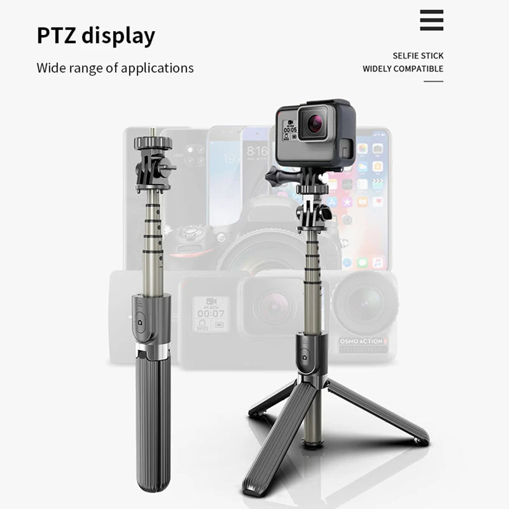 Selfie Stick Bluetooth Techsuit L03, Uniwersalny, Czarny