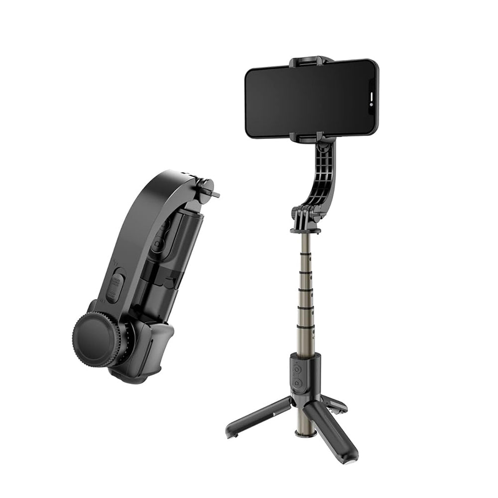Selfie Stick Bluetooth Techsuit L08Mini, Uniwersalny, Czarny
