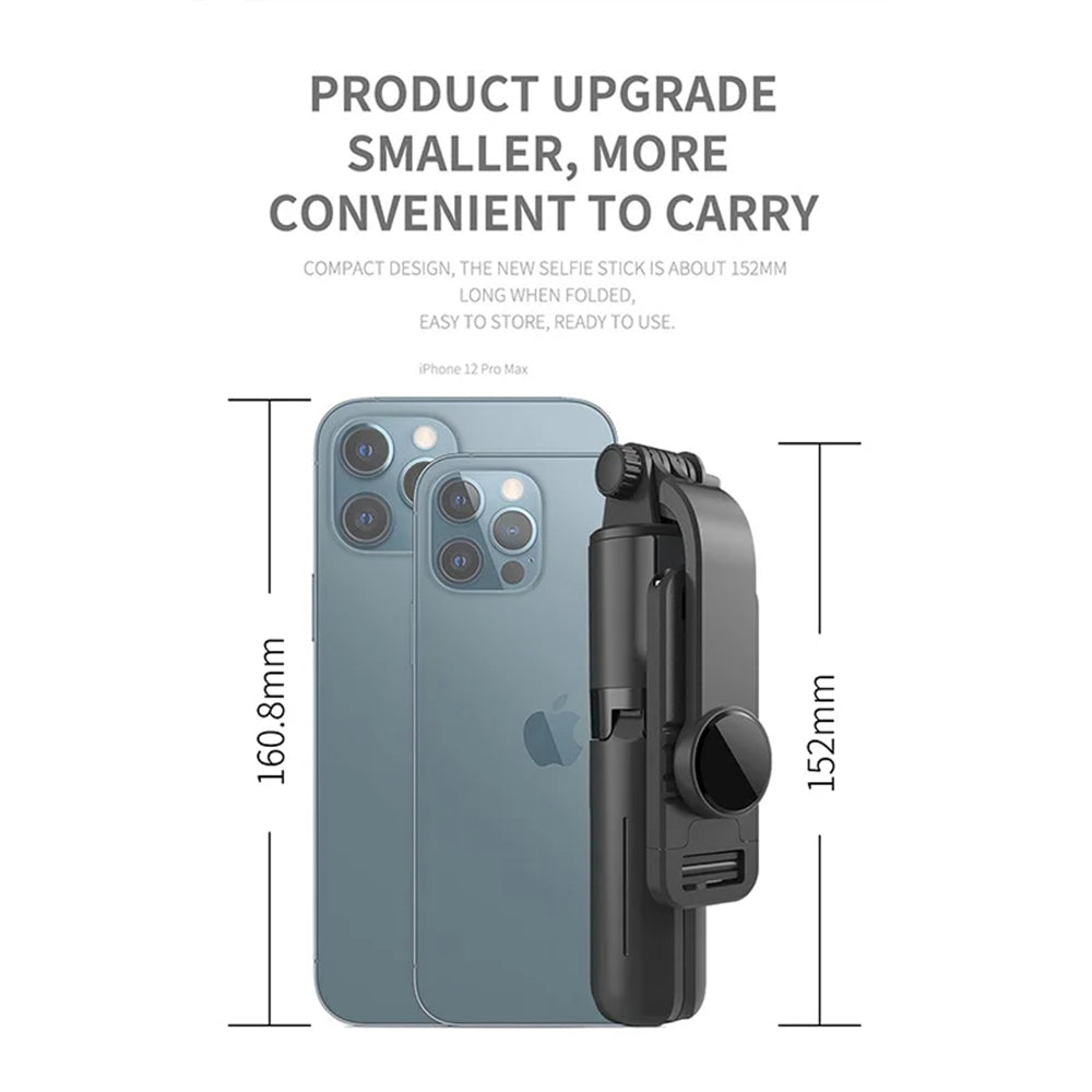 Selfie Stick Bluetooth Techsuit L10, Uniwersalny, Czarny