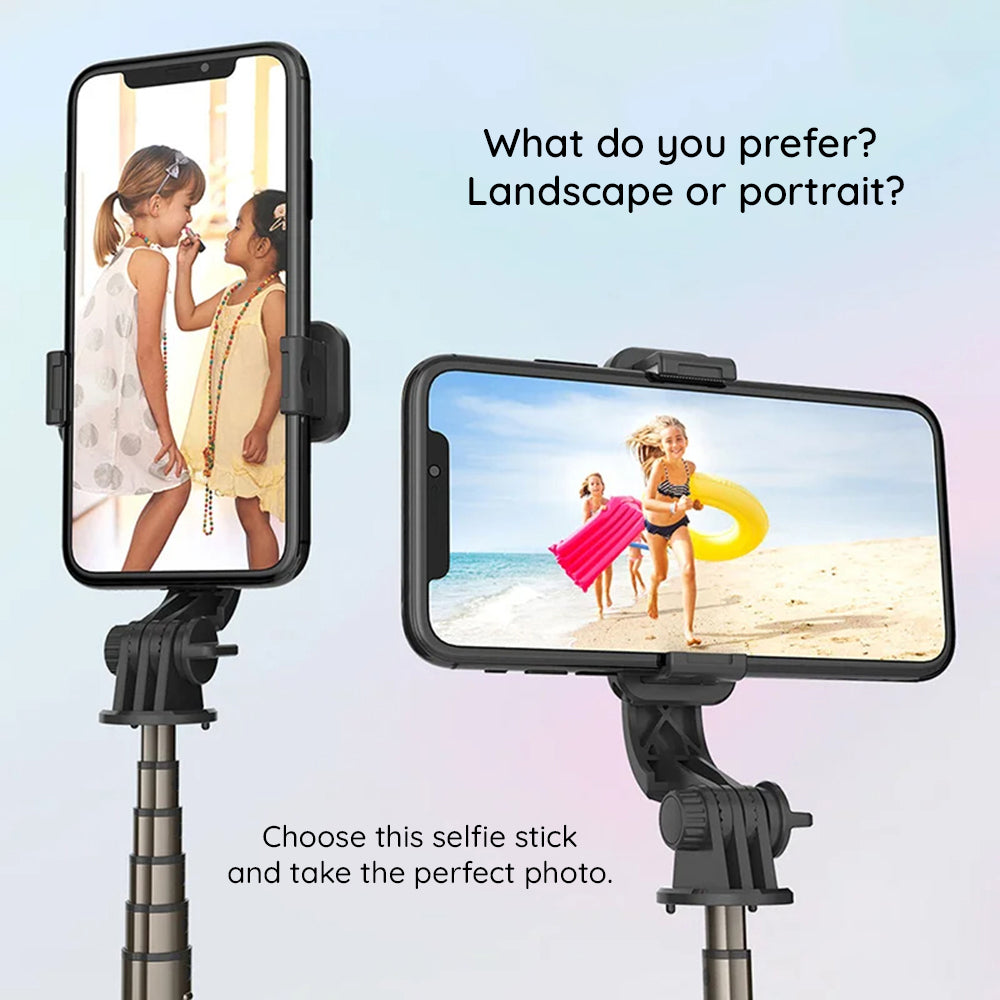 Selfie Stick Bluetooth Techsuit L10, Uniwersalny, Czarny
