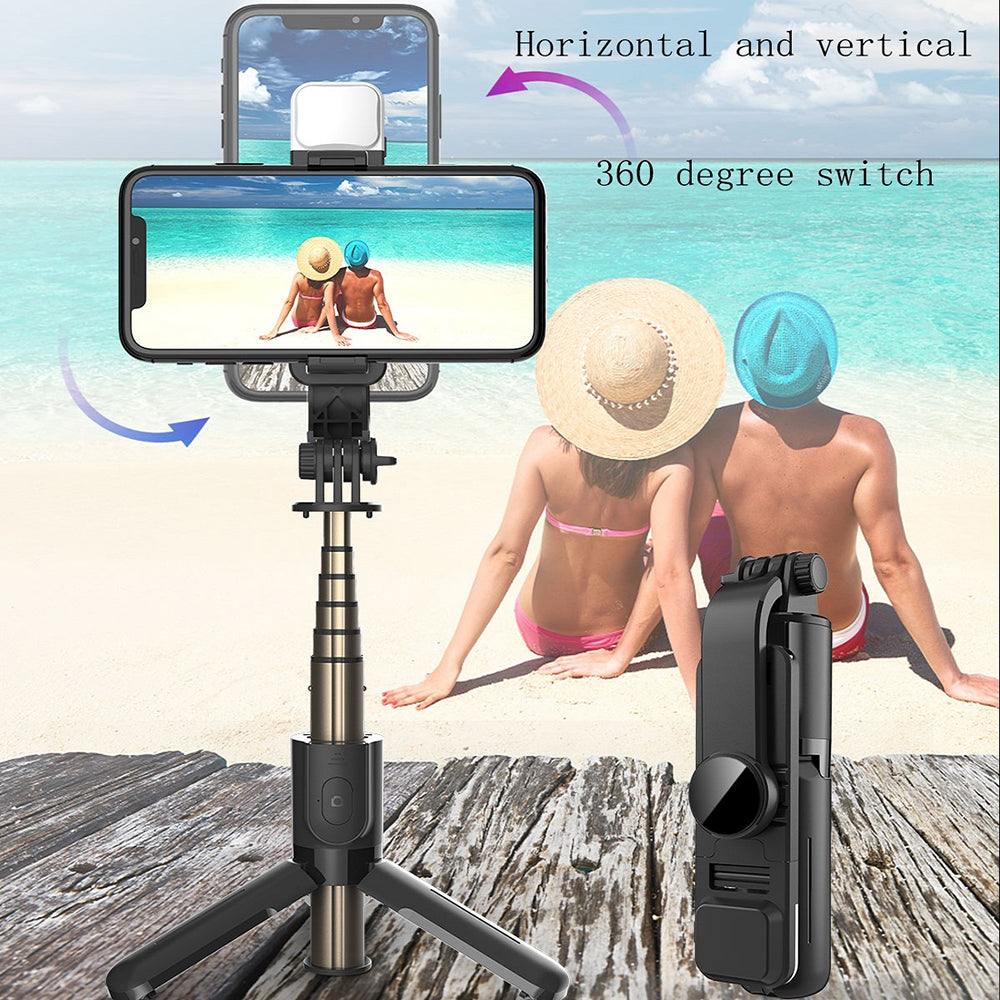 Selfie Stick Bluetooth Techsuit L11s, Uniwersalny, Czarny