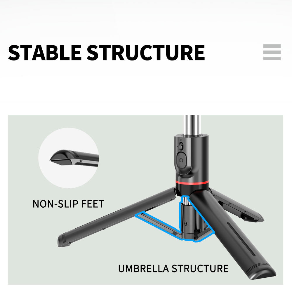 Selfie Stick Bluetooth Techsuit L13, Uniwersalny, Czarny
