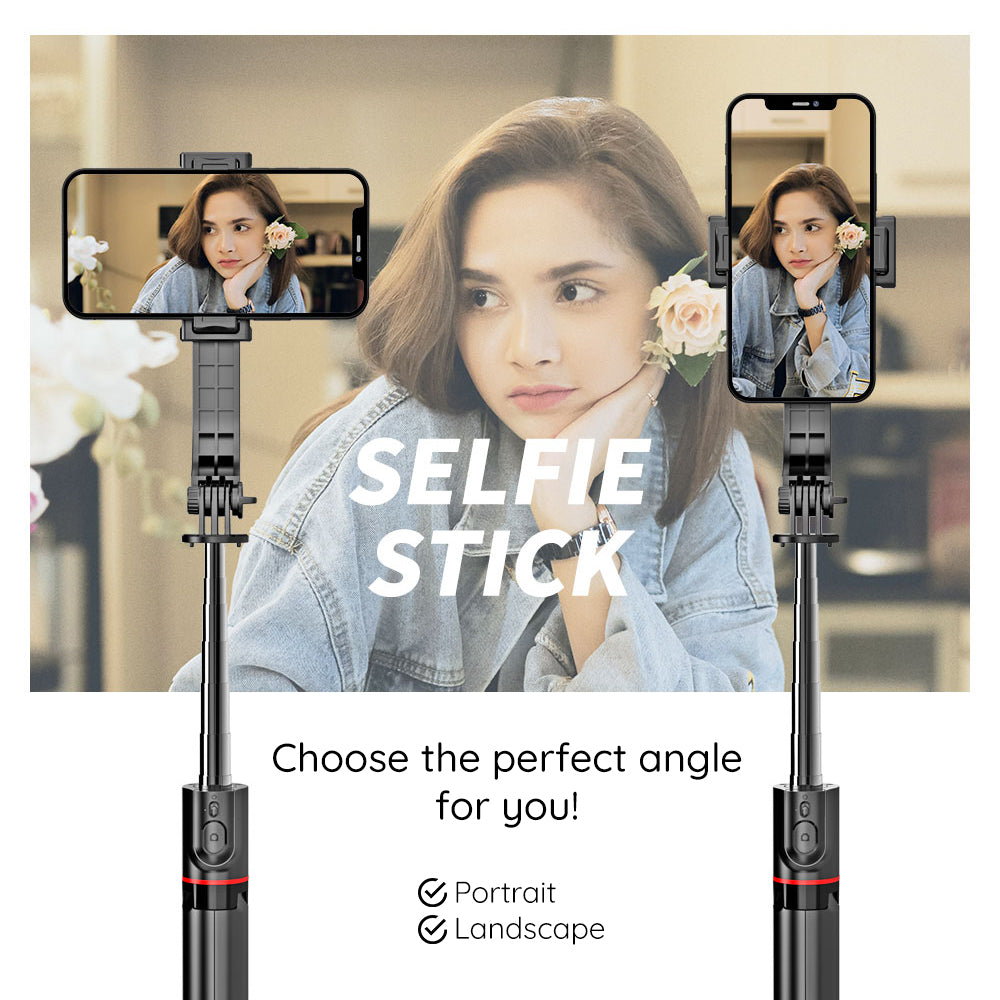 Selfie Stick Bluetooth Techsuit L13, Uniwersalny, Czarny