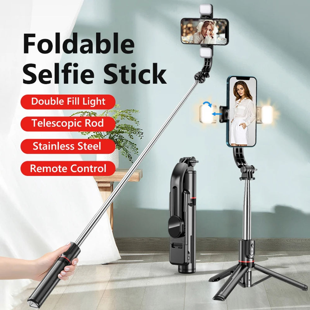 Selfie Stick Bluetooth Techsuit L13d, Uniwersalny, Czarny