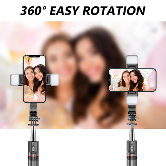 Selfie Stick Bluetooth Techsuit L13d, Uniwersalny, Czarny