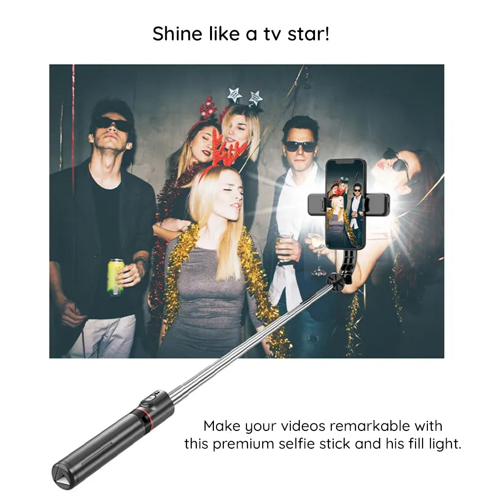 Selfie Stick Bluetooth Techsuit L13d, Uniwersalny, Czarny