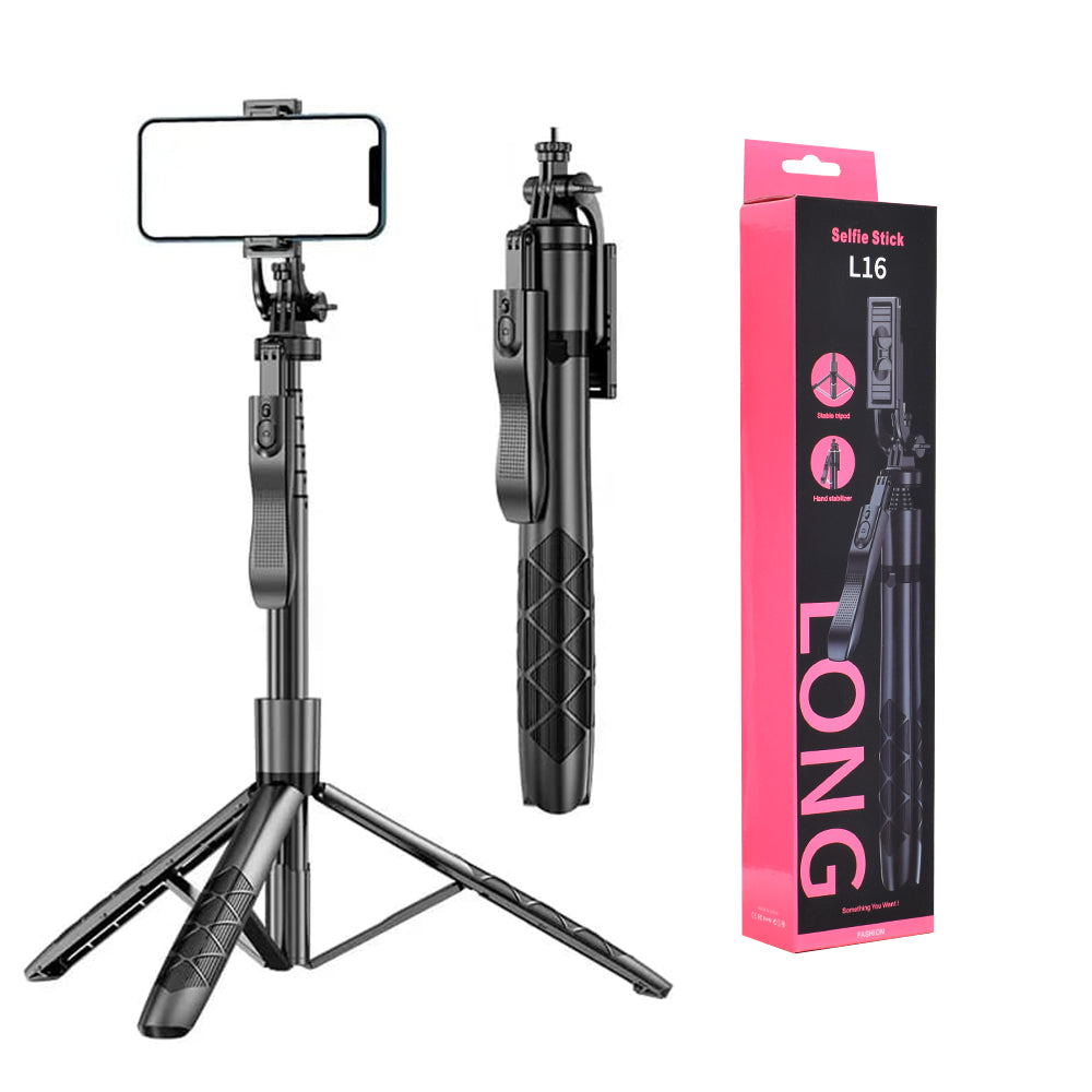 Selfie Stick Bluetooth Techsuit L16, Uniwersalny, Czarny