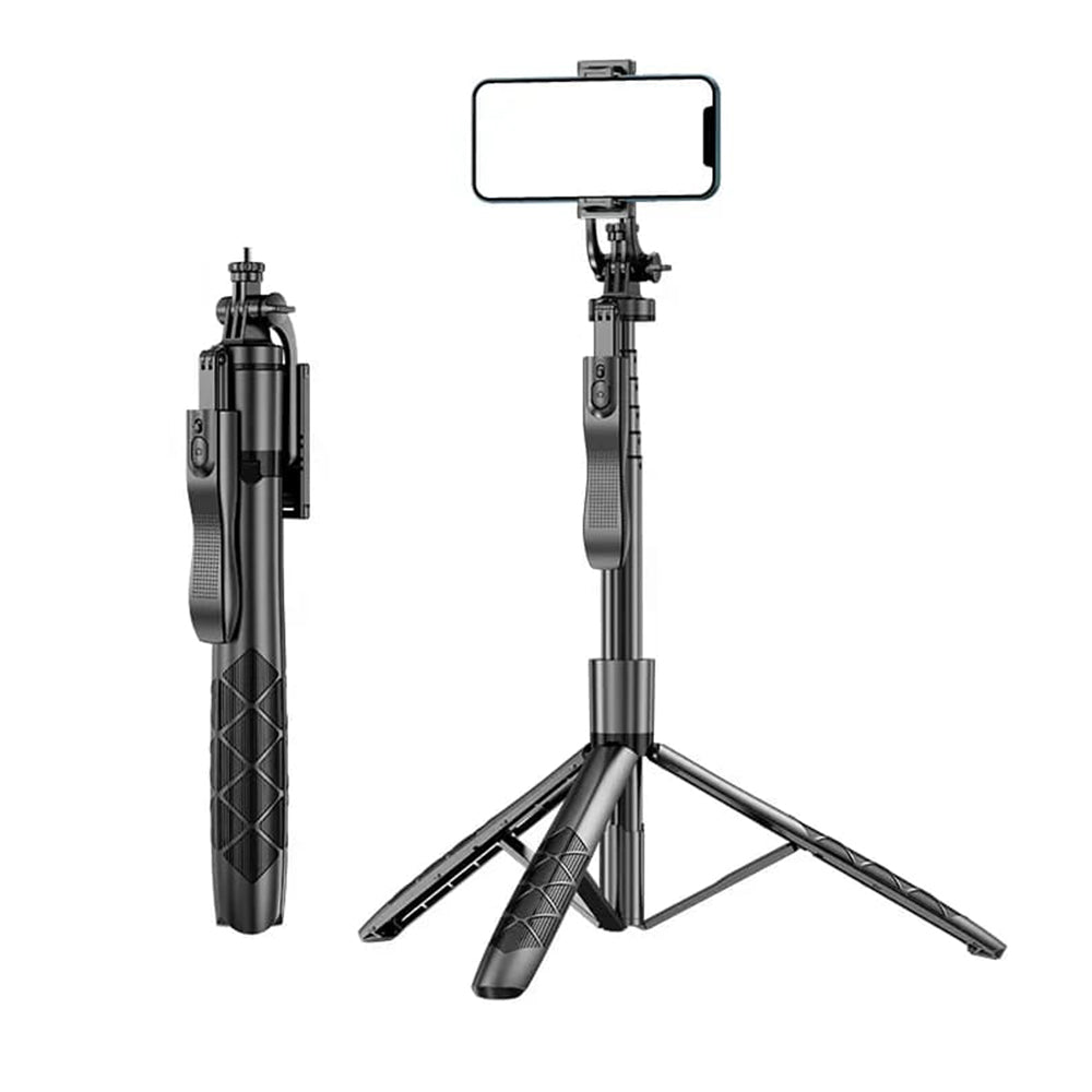 Selfie Stick Bluetooth Techsuit L16, Uniwersalny, Czarny