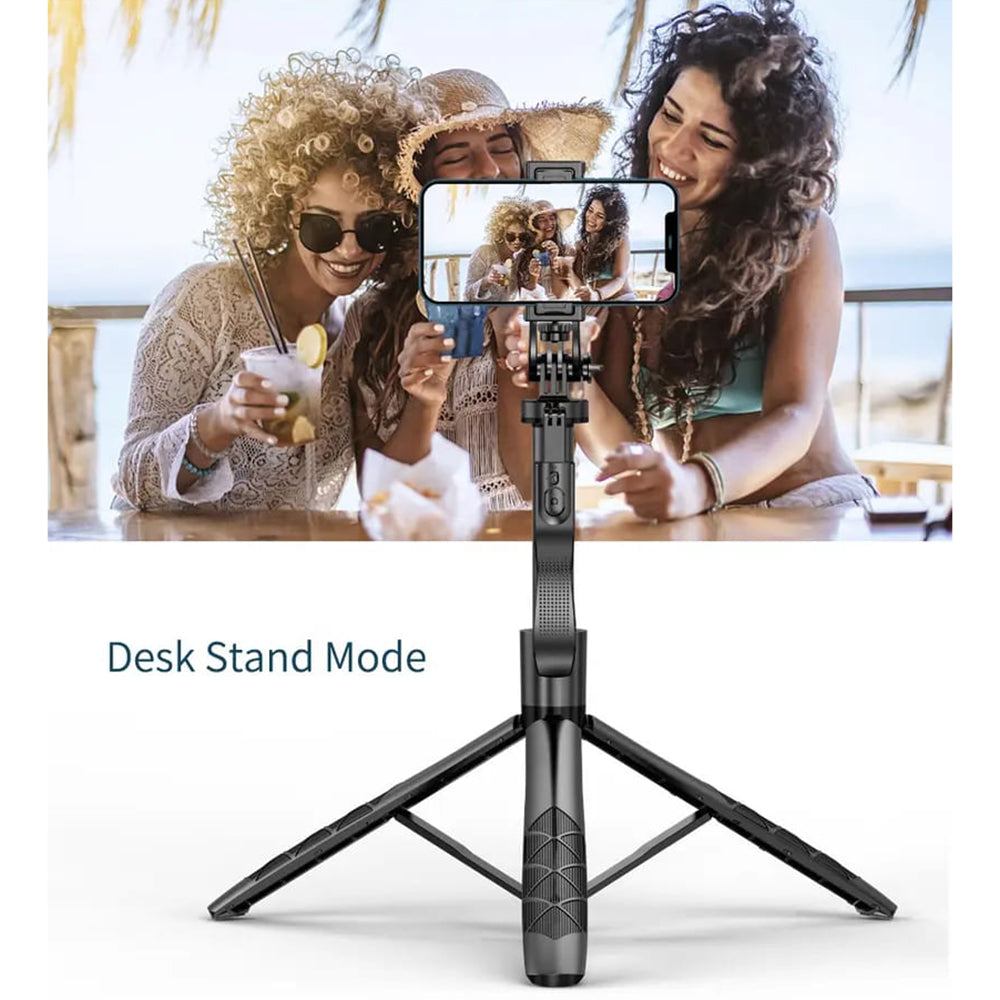 Selfie Stick Bluetooth Techsuit L16, Uniwersalny, Czarny