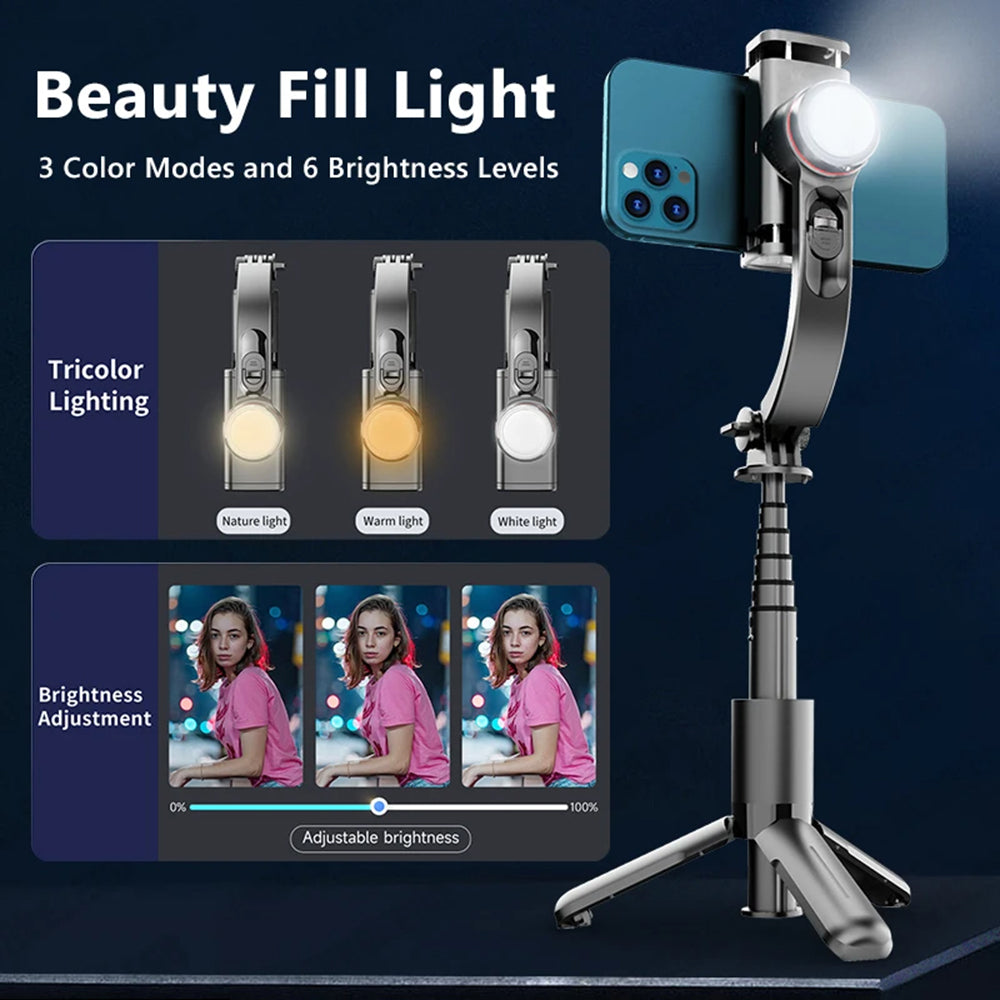 Selfie Stick Bluetooth Techsuit L18sMini, Uniwersalny, Czarny