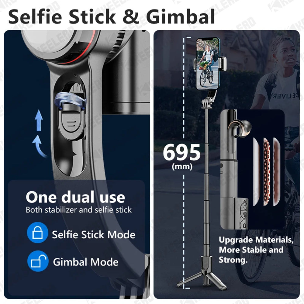 Selfie Stick Bluetooth Techsuit L18sMini, Uniwersalny, Czarny