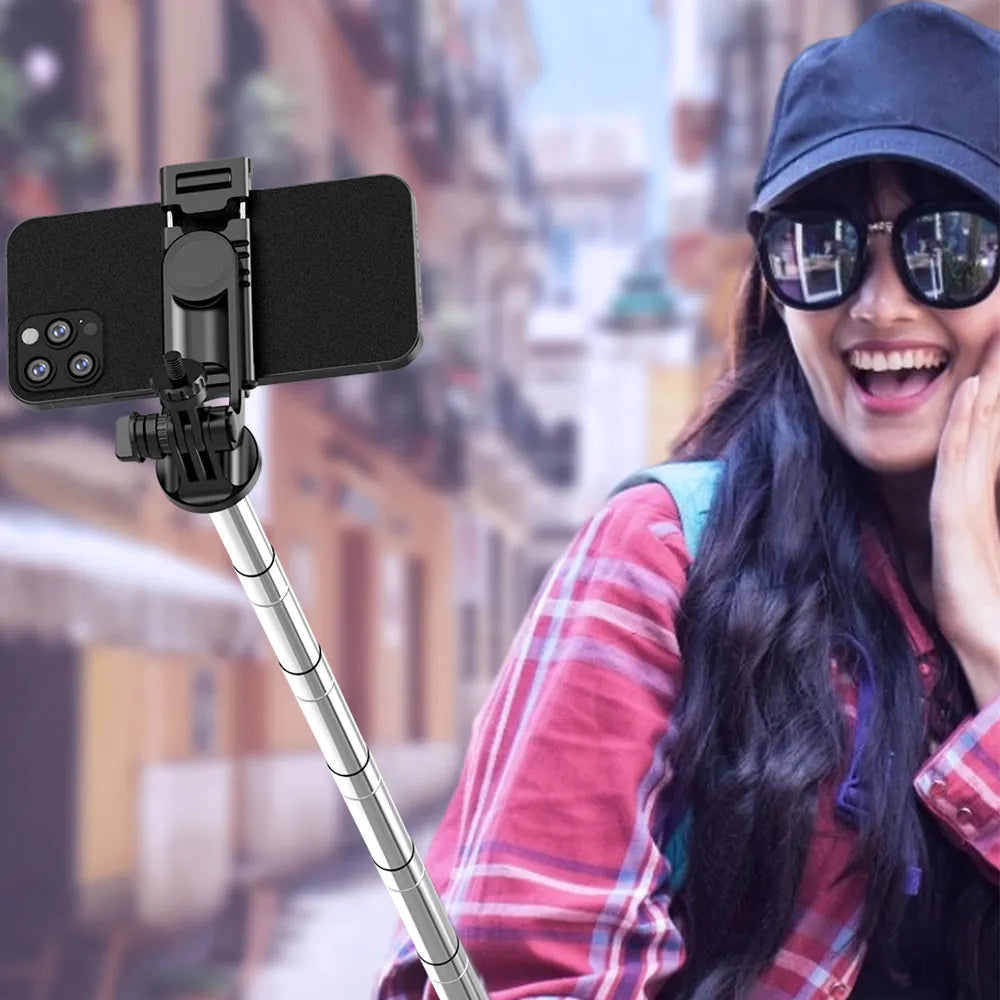 Selfie Stick Bluetooth Techsuit Q05, Uniwersalny, Czarny