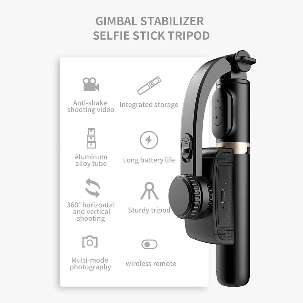 Selfie Stick Bluetooth Techsuit Q08, Uniwersalny, Czarny