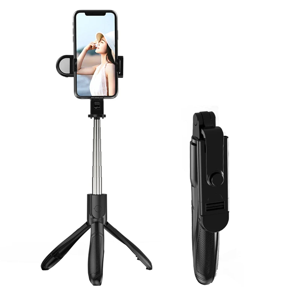 Selfie Stick Bluetooth Techsuit S01-S, Uniwersalny, Czarny