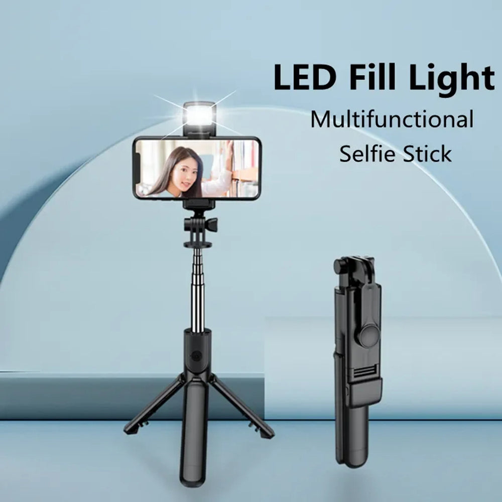 Selfie Stick Bluetooth Techsuit S03-S, Uniwersalny, Czarny