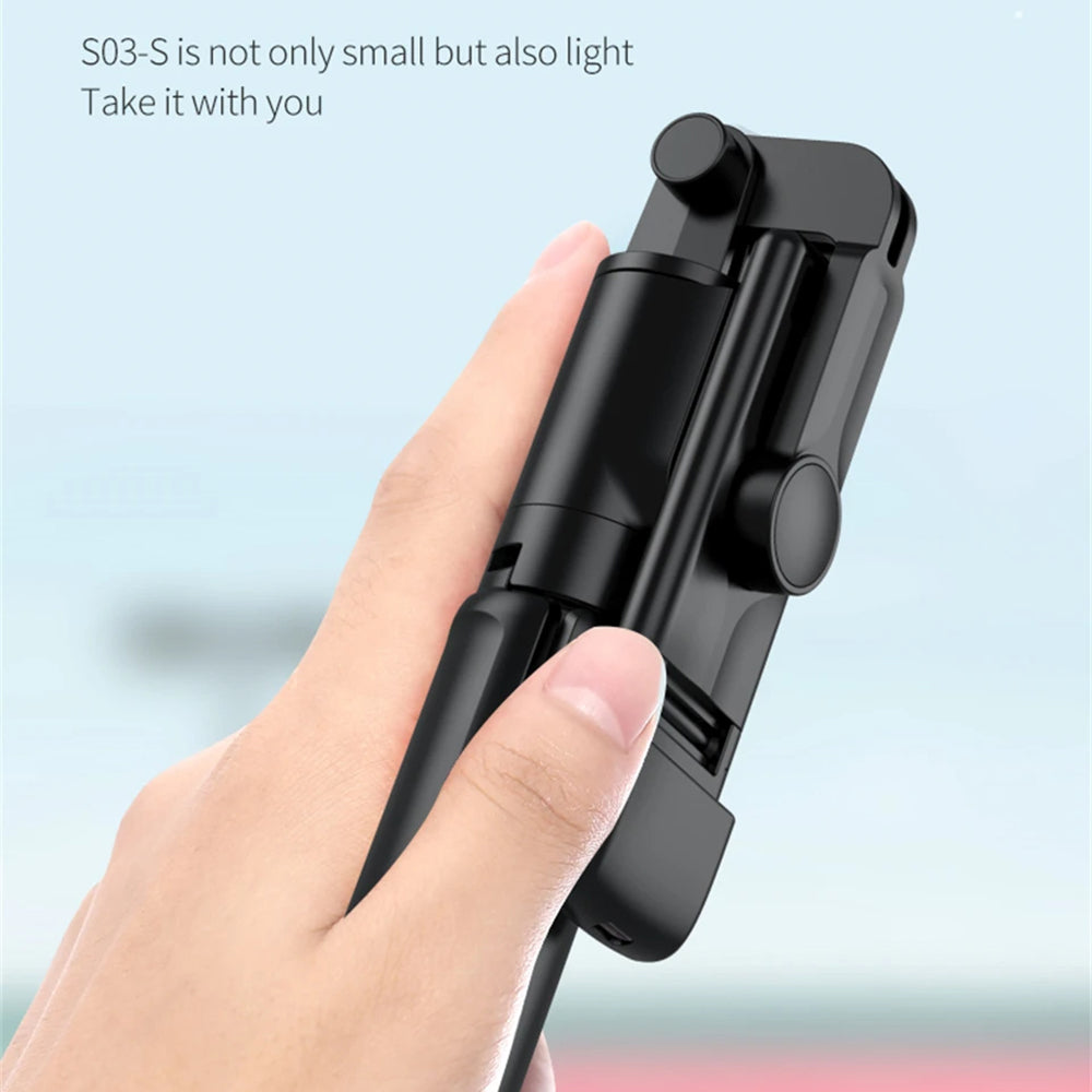 Selfie Stick Bluetooth Techsuit S03-S, Uniwersalny, Czarny