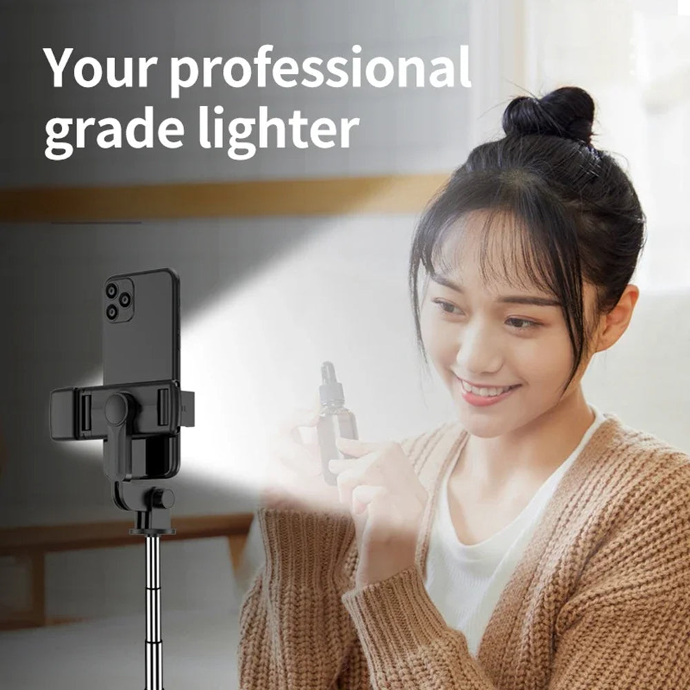 Selfie Stick Bluetooth Techsuit S03-S, Uniwersalny, Czarny