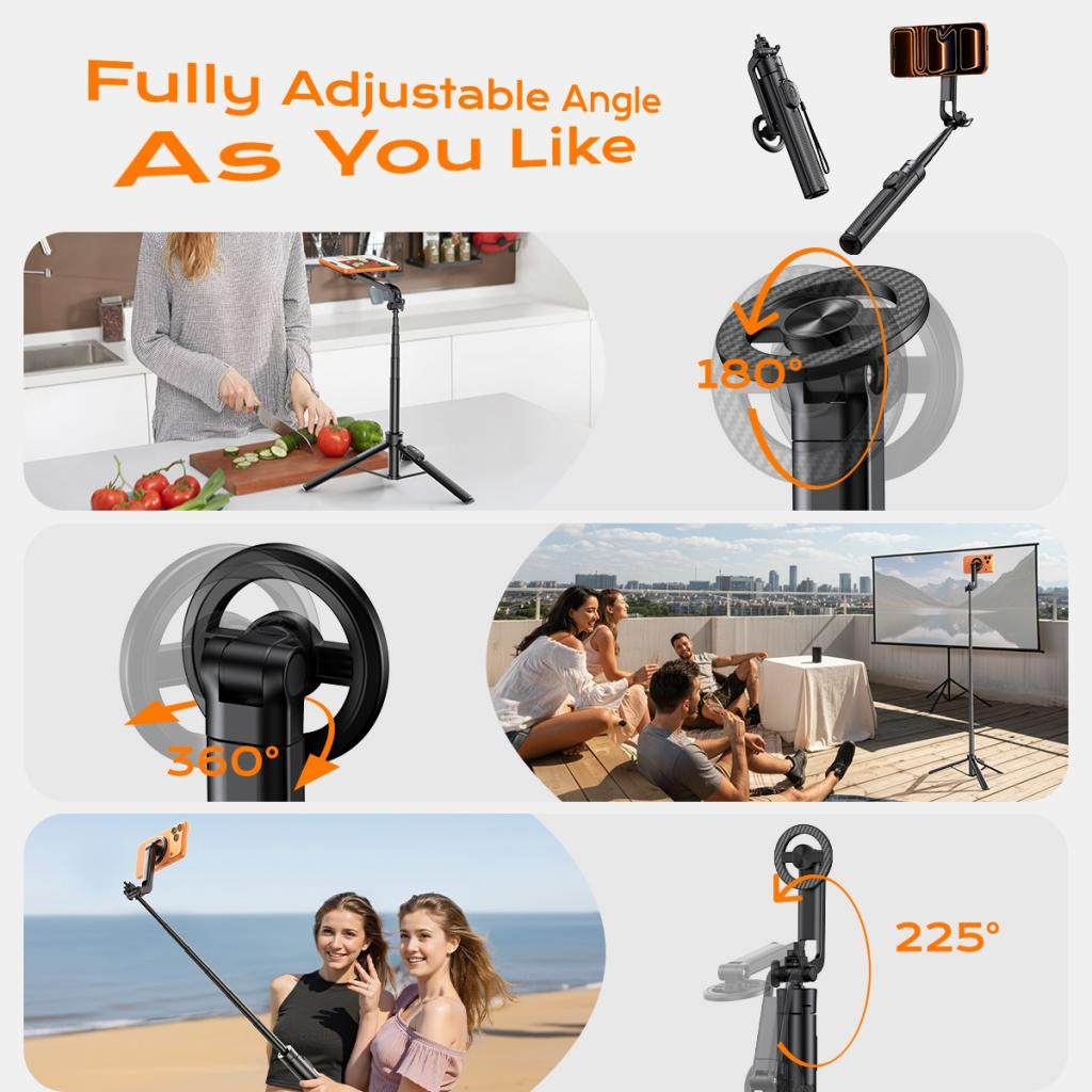 Selfie Stick Bluetooth XO Design SS30, Uniwersalny, Czarny