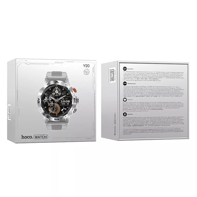 Smartwatch HOCO Y20, Srebrny