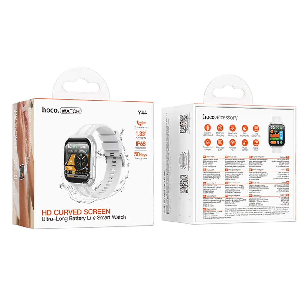 Smartwatch HOCO Y44 Call, Srebrny