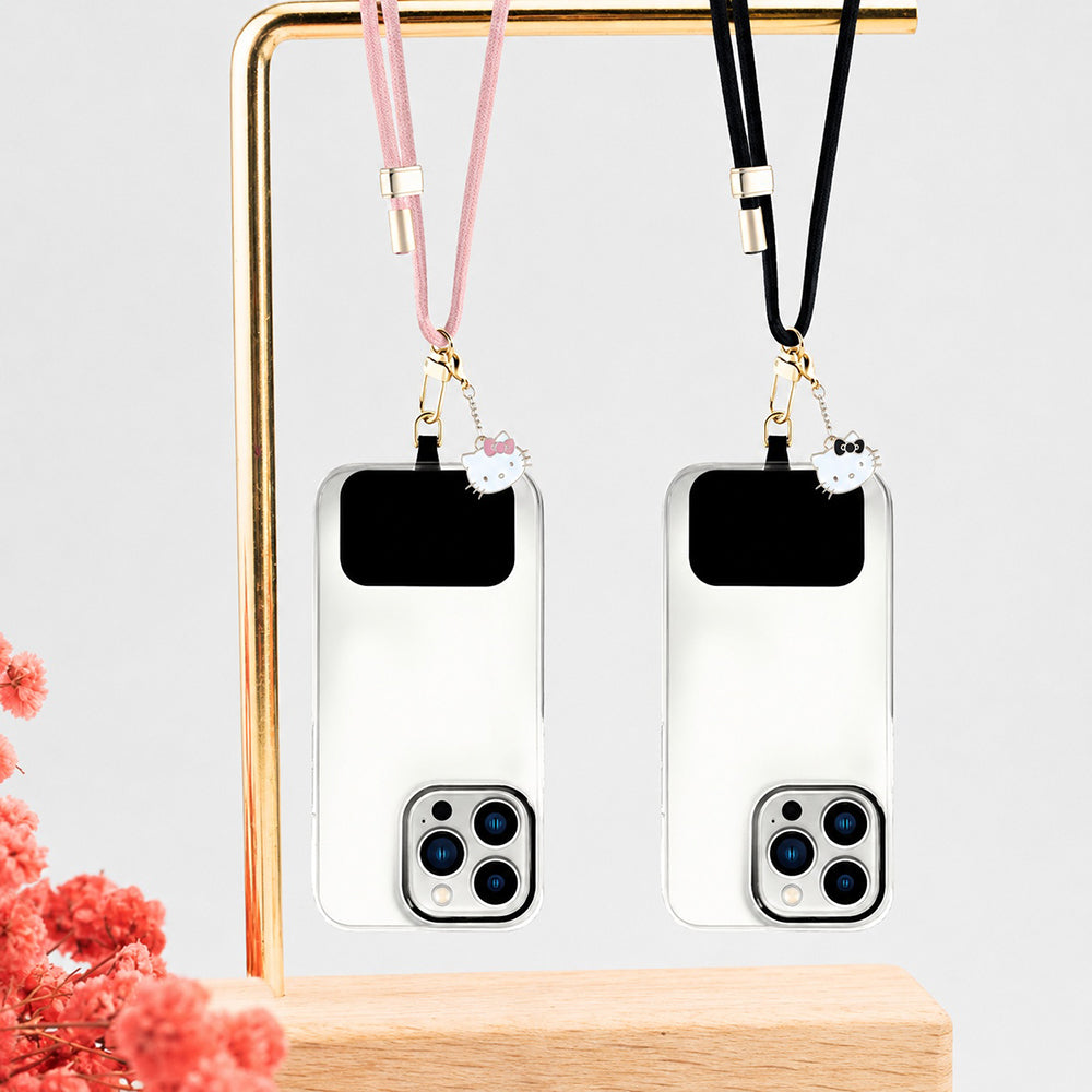 Sznur na telefon Hello Kitty Crossbody, czarny