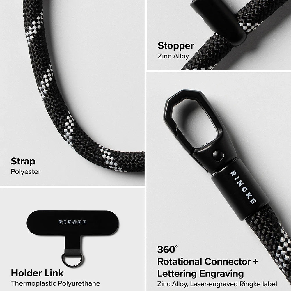 Sznurek do telefonu Ringke Link Flow P-Type, Biały