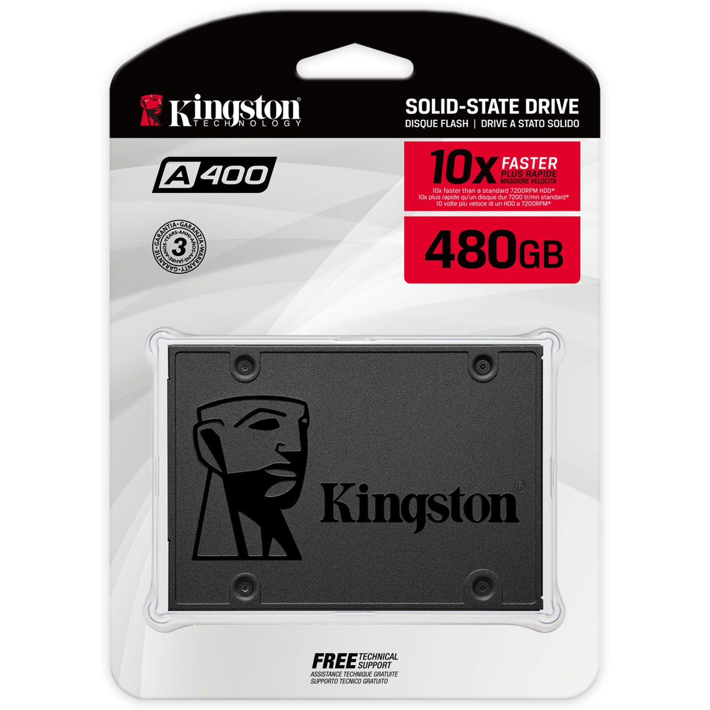 Solid State Drive (SSD) Kingston A400, 480GB, 2.5 cala, SATA III SA400S37/480G