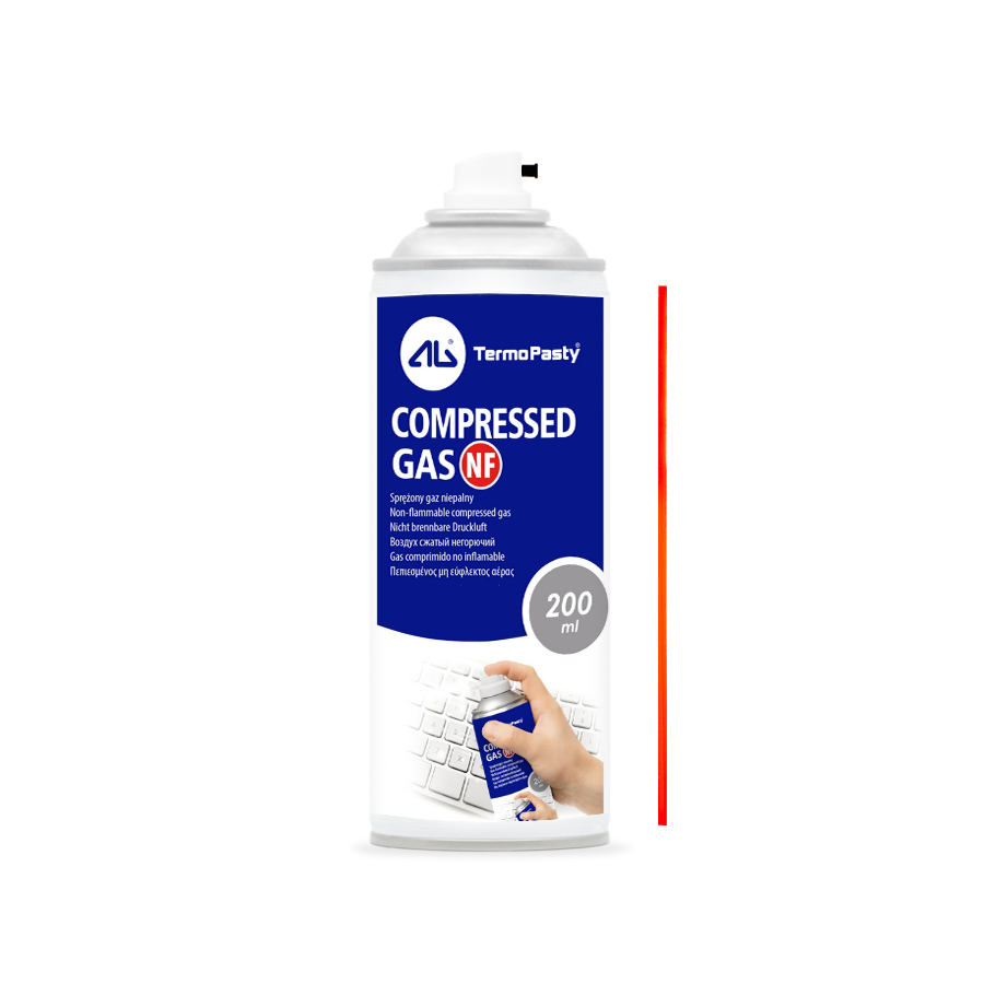 Spray z sprężonym powietrzem AG Termopasty NF (niepalny), 200ml ART.AGT-255