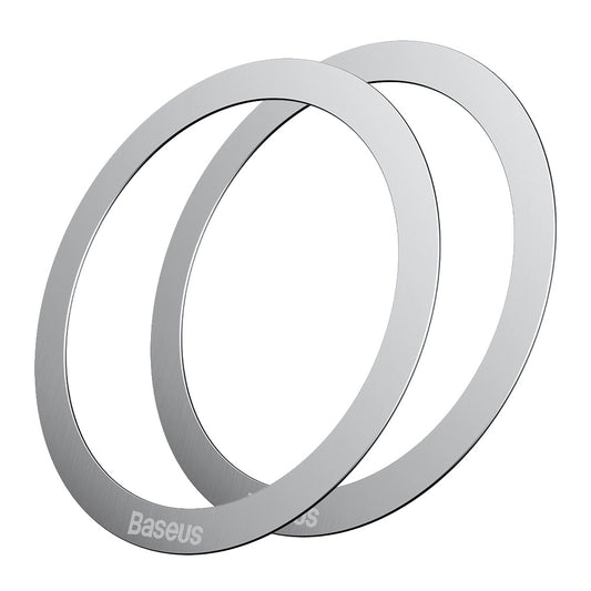 Naklejki metaliczne Baseus Halo Series, zestaw 2 sztuk, srebrne PCCH000012