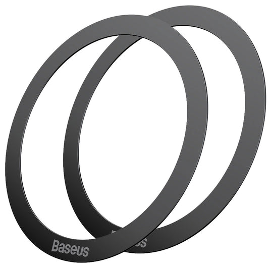 Naklejka metaliczna Baseus Halo Series, zestaw 2 sztuk, czarna PCCH000001