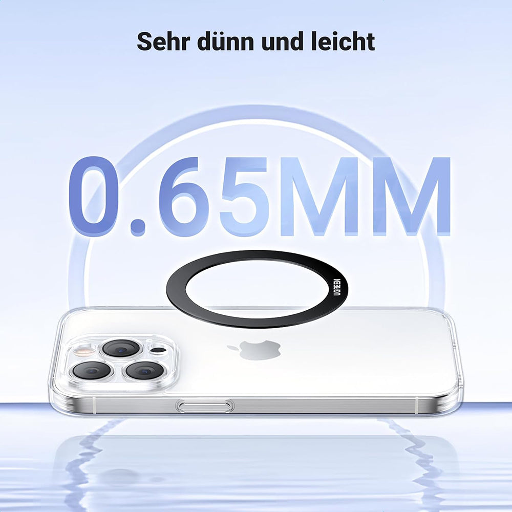 Naklejka Metalowa UGREEN LP428 (25766), Zestaw 2 sztuki, Czarny.