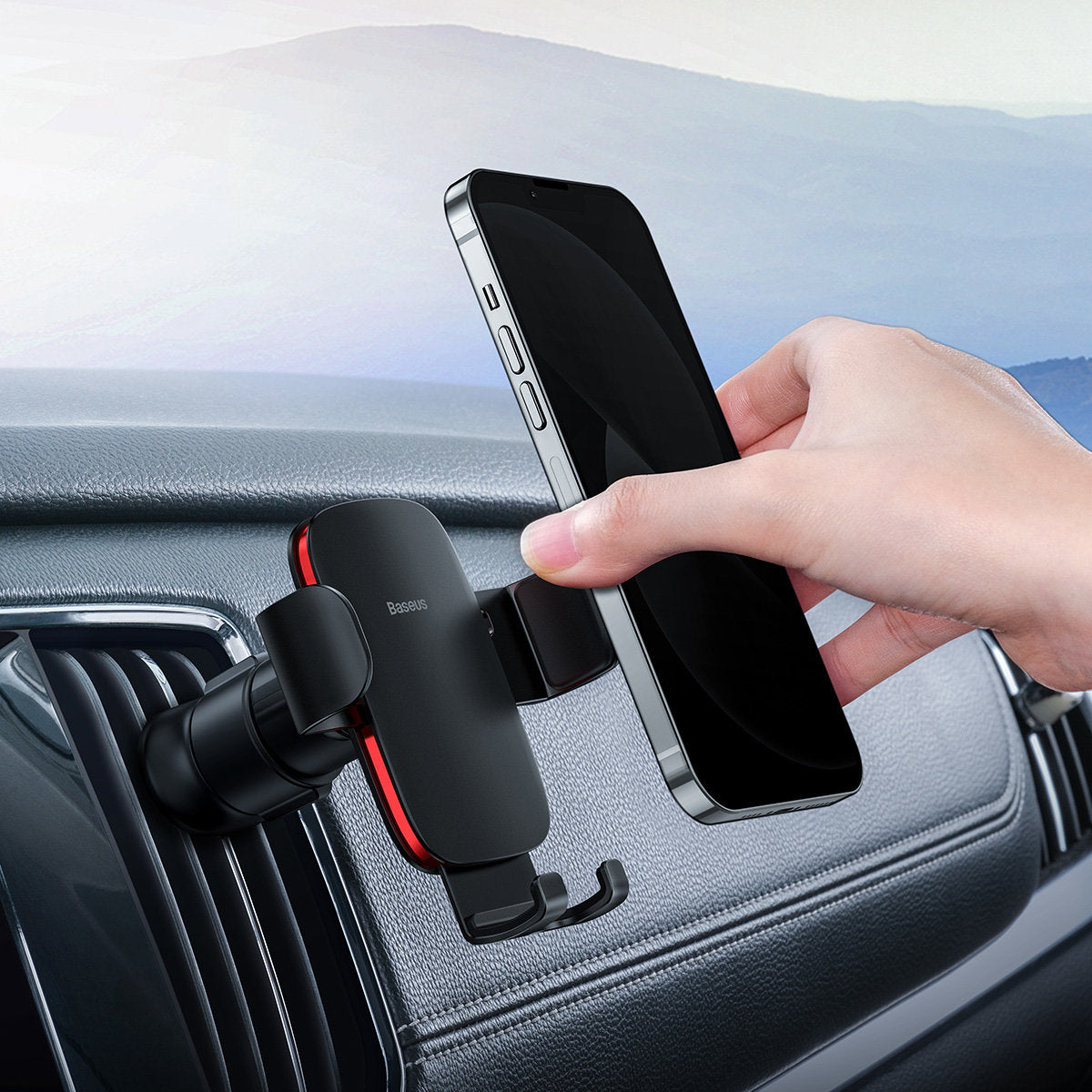 Baseus Metal Age II Car Holder, 4.7inch - 6.7inch, Black SUJS000001