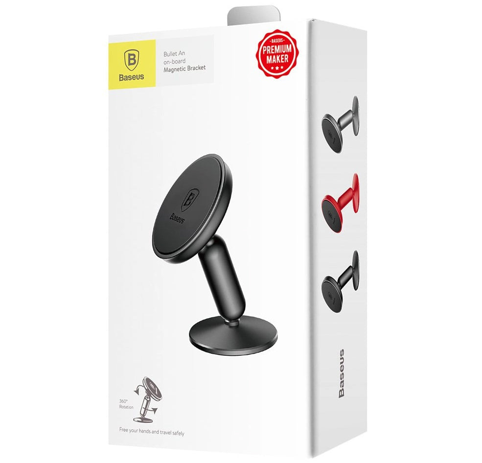 Uchwyt Samochodowy Magnetyczny Baseus, Uniwersalny, Czarny SUYZD-01