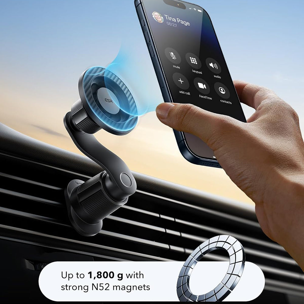 Uchwyt Samochodowy Magnetyczny ESR OmniLock Vent, Uniwersalny, Czarny